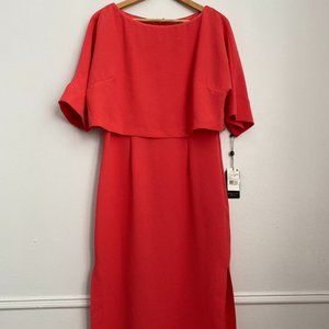 Adrianna Papell elbow length sleeve midi dress 10